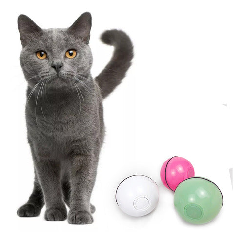 Bola Interativa De Brinquedos Recarregáveis Para Gatos E Ani 5