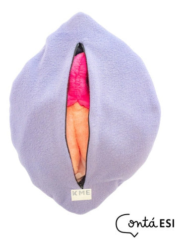 Fabric Handcrafted Fabric Vulva with Removable Clitoris 2