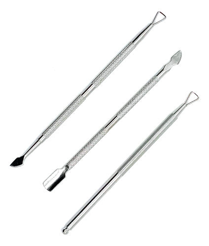 Generic Lima Obelisco Tipo Pincel and Cuticle Pusher Set 1