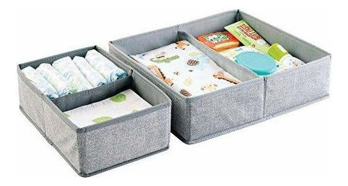 MDesign Soft Fabric Organizer for Drawer and Closet 4