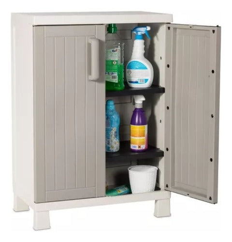 Eco-Sustainable Outdoor Plastic Cabinet 2 Doors Toomax 7