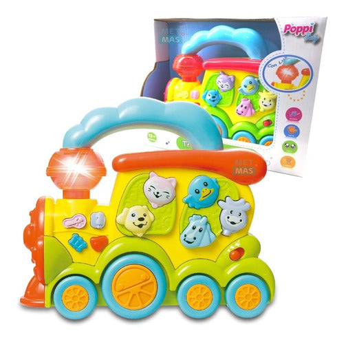 Tren Infantil Musical Didactico Interactivo Animalitos Poppi 0