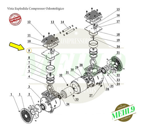 Anel Oring Retentor Do Cilindro Cmi 8 / 02 Unidades 4