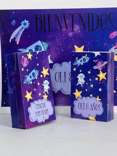 Bolsas Golosineras Personalizadas X 20 Galaxia Violeta 1