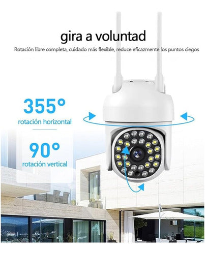 Smart Outdoor WiFi Security Camera 1080p PTZ Dome 355º IP66 3