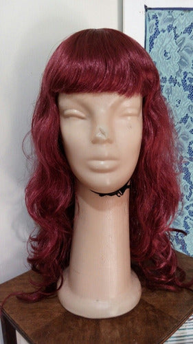 Peluca Colorada Con Ondas Modelo Unico By La Parti Wigs! 2