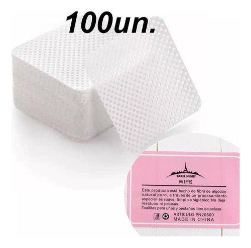 Paris Night Wipes Magico Sin Pelusa X100 + Removedor UV 250ml 2