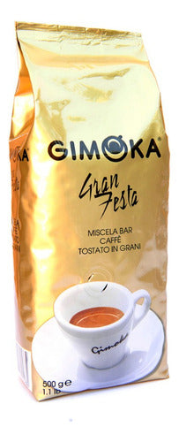 Gimoka Café Tostado En Grano Gran Festa 500gr X 3 1