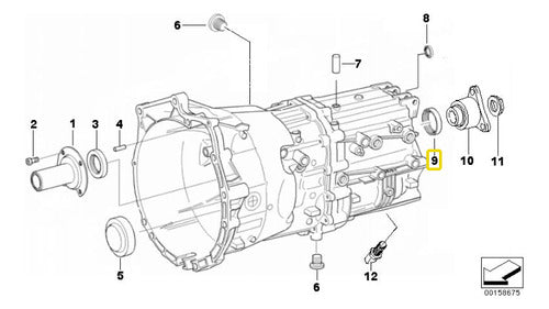 BMW 3 Series E90 318d M47n2 Gearbox Seal Ring 3