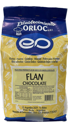 Flan Sabor A Chocolate Orloc X 5 Kg En Polvo 0