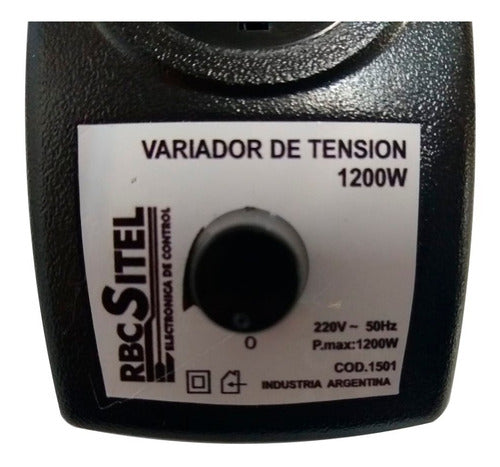 RBC-Sitel Dimmer Enchufable Variador De Tensión 220v 1200w 4