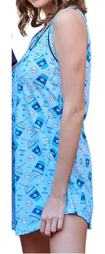 Summer Printed Nightdress Pajama Emmy 5603 0