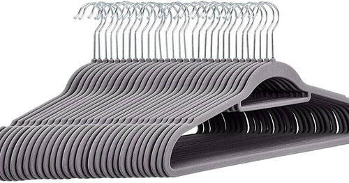 Multiperchas Ultra Thin Velvet Hangers X 100 Gray 0