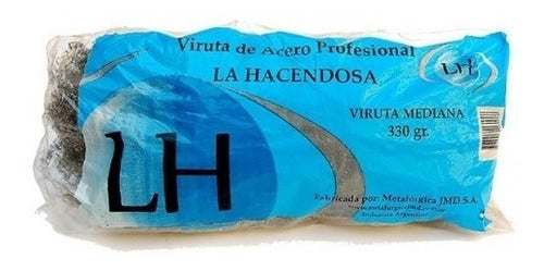 La Hacendosa Medium Steel Shavings Pack of 10 Units x 330g Each 0