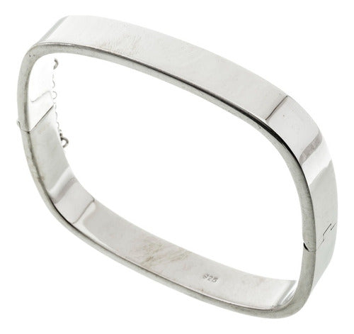 Gjgbaires Joyas 925 Silver Wide Square Bracelet 8mm 0