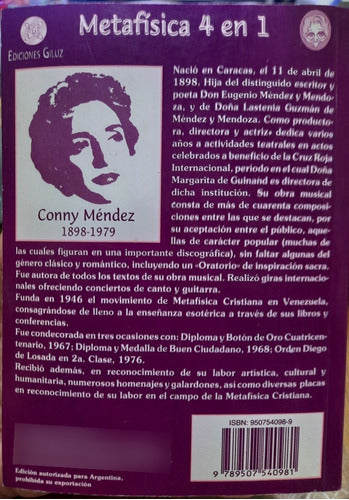 Metafísica 4 En 1 De Conny Méndez 1