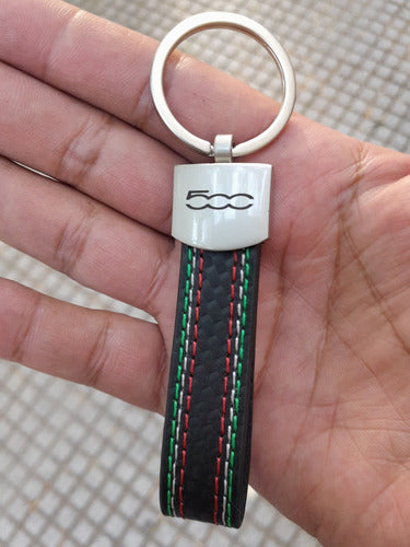 Premium Keychain Fiat 500 Leather Shipping Nationwide 0