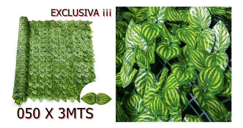 Cimarron Plastic Artificial Leaf Fence for Garden - 3 Meters 0