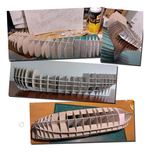 Barco Hms Bellona - Jpg Papercraft (Retirar X Domicilio) 1