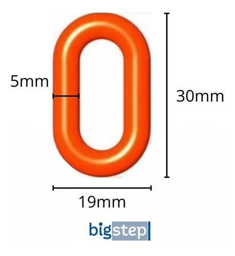 CD Plastic Safety Chain Fluorescent for Traffic Cones per Meter 3