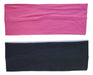 Pack of 2 Wide Elastic Cloth Headbands Ideal for Sports/School 11