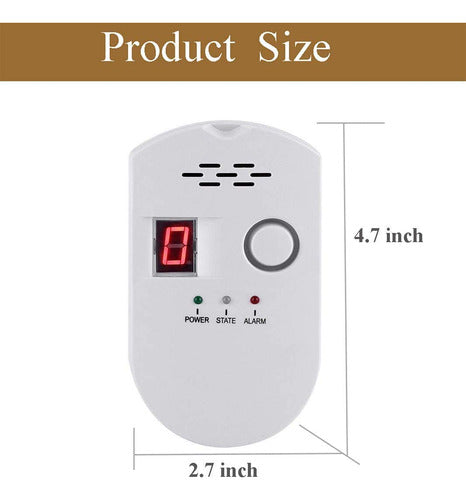 Detector De Gas Natural, Detector De Fugas De Gas, Detector. 4