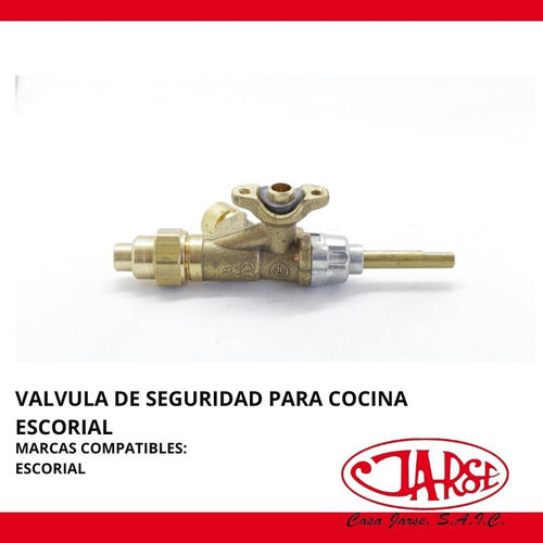 Válvula De Seguridad Para Cocina Escorial C/brida 6mm X10 Un 1