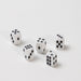 Generic 19 Mm White Urea Dice with Low Relief Dots - 100 Units 4