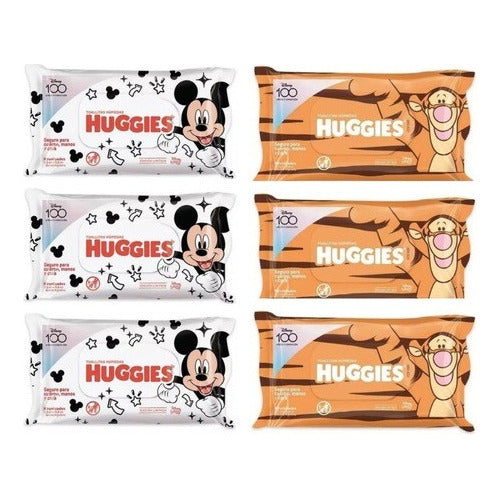 Toallas Humedas Huggies Cuidado 4 En 1 X48 Pack X 6 Unidades 0