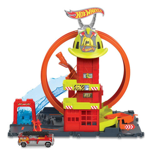 Hot Wheels - Pista City Super Fire Station - Hkx41 0