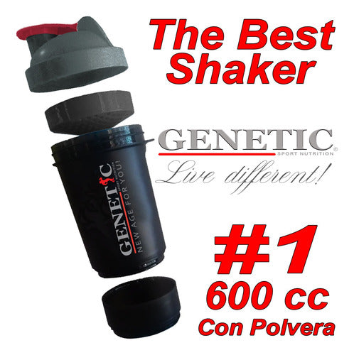 Vaso Mezclador Con Polvera Smart Genetic Proteína Sin Grumo 1