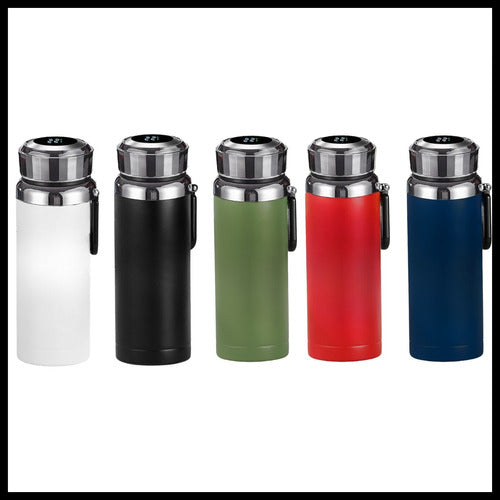 Stainless Steel 1 Liter Thermos Bottle with LED Display Temperature and Filter 39