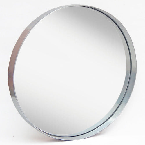 META METAL 90cm Round Nordic Mirror with Iron Frame 3