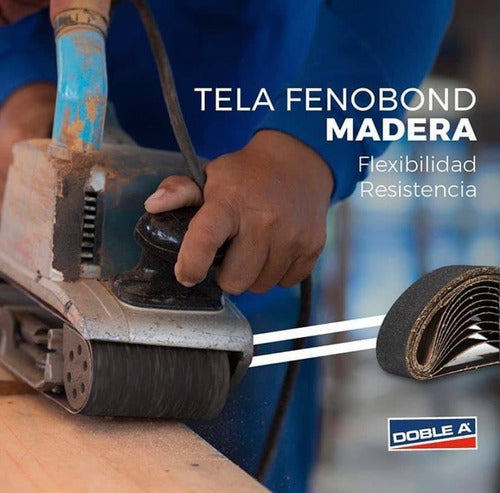 Doble A Tela Fenobond Sanding Bands 75x533 # 40-50-60 X10u 1