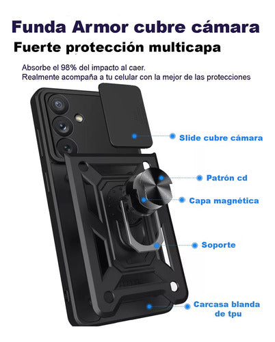 Norcel Shockproof Magnetic Ring Camera Cover Case for Samsung Galaxy A54 A34 16