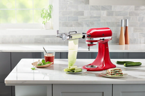 KitchenAid Vegetable Leaf Slicer, Metallic KSMSCA 4