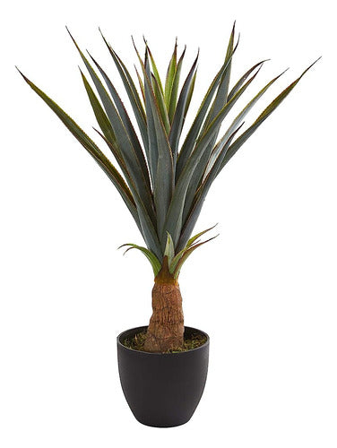 Casi Natural 30 Plantas De Seda Artificial De Agave Verde 0