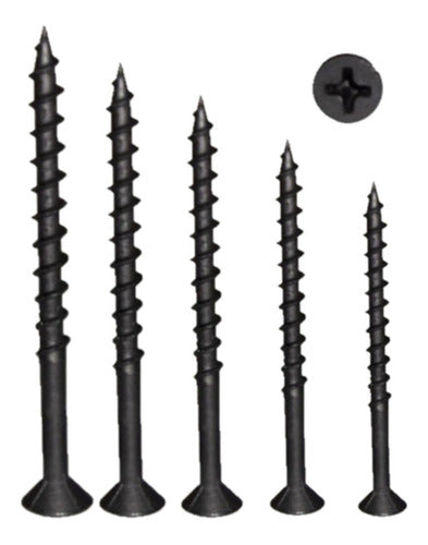 Generic Self-Drilling Screw for Wood Black 6x19mm X 200pcs 1