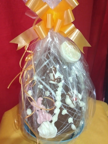 Handcrafted 3 Kg Easter Egg N° 30 Premium Chocolate 7