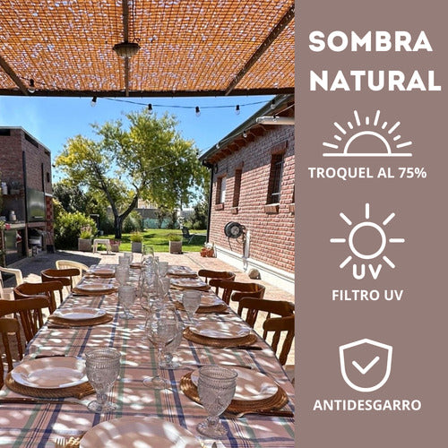 Redsombreo Media Sombra Lona Camuflaje Premium 3x2 Unida Toldo Pergola 4