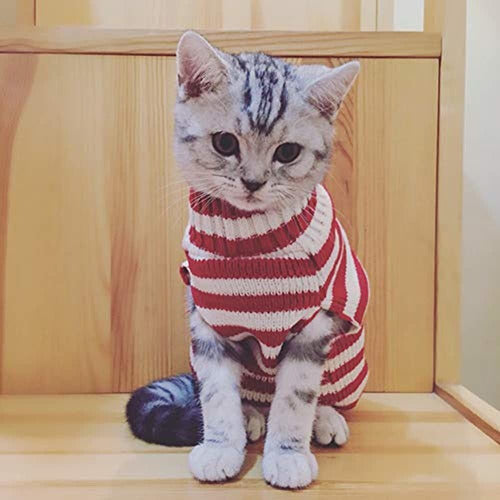 Bobibi Cat Sweater Navidad Santa Claus Mascota Gato Invierno 2