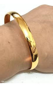 Cardinal Wide Gold Stainless Steel Slave Bracelet for Gift 1