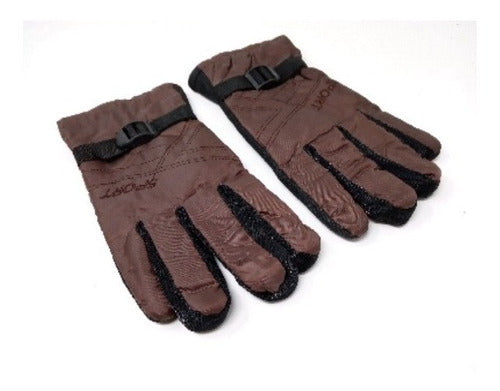 Guantes Para Hombre 16730c Chocolate Dimensión 24cm De Largo 0