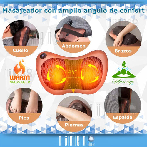 Car & Home Shiatsu Back Massager with Heat for Neck and Feet 1