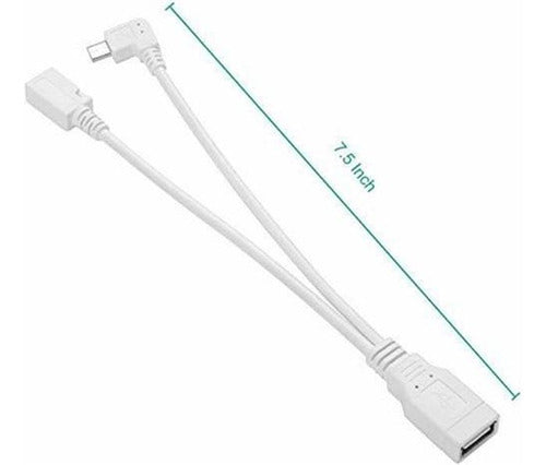 Smays OTG Host Cable 90 Degrees Powered by Alexa TV Stick 4K 5