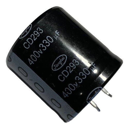 JIANGHAI Capacitor 330uf X 400v 85º - Dia: 35mm Alt: 37mm 0