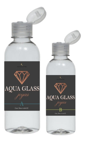 Doctor Glitter Aqua Glass Joyas Epoxy Resin 375 Grs 0