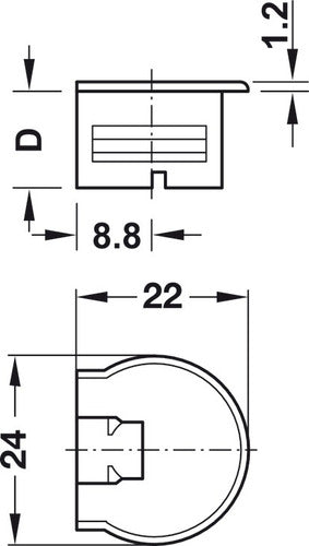 Rafix Tab Hafele Por 100 Unidades (caja Y Perno) Blanco 2