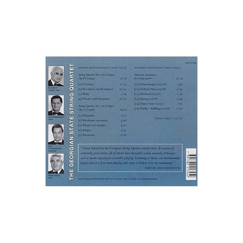 Shostakovich/tsintsadze/georgian State Str Qrt String Quarte 1