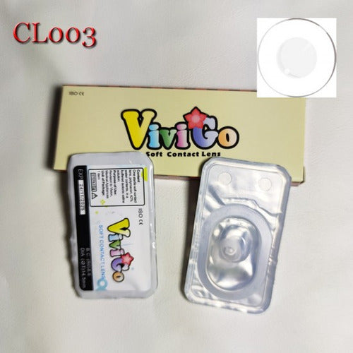 Lentes De Contacto Fantasía Anime Cosplay Blanco Esclera Cl0 3